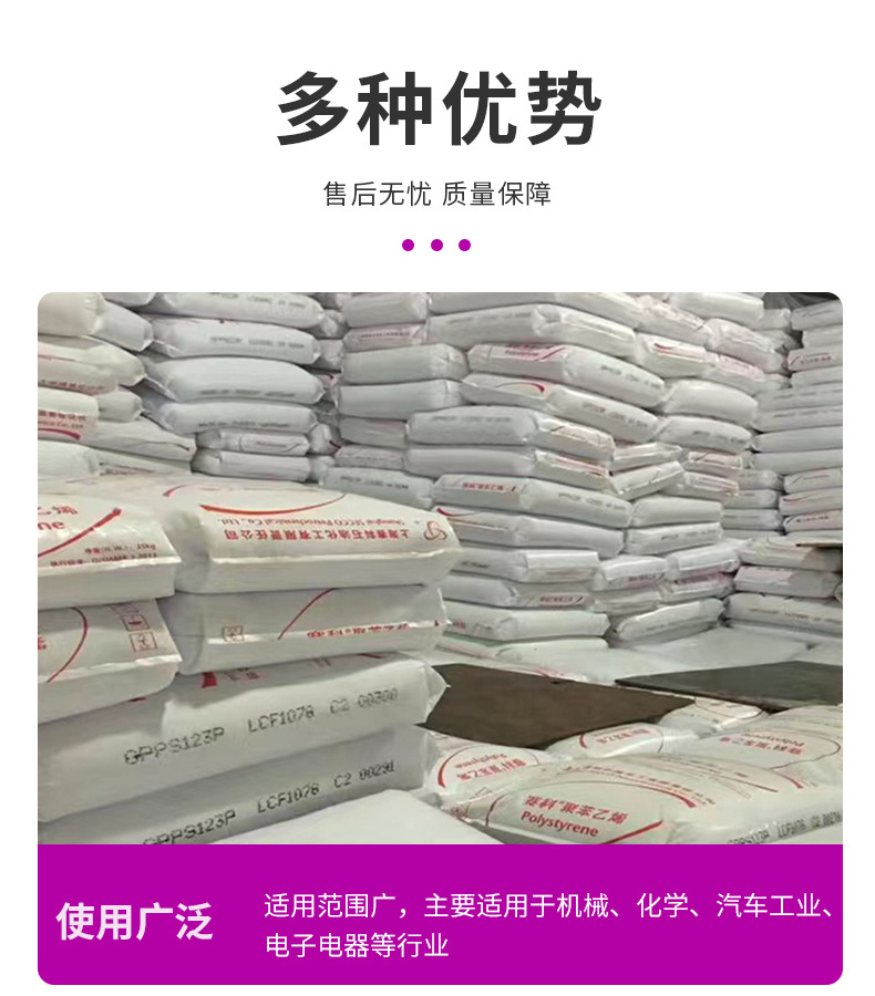 批發(fā)高流動(dòng)GPPS上海賽科GPPS-123耐熱性飲料吸管食品包裝醫(yī)院用品